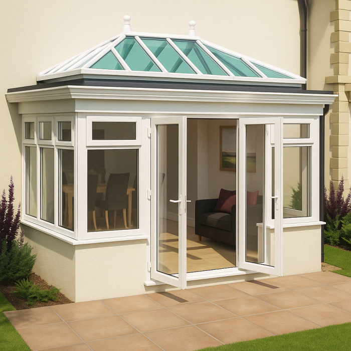 External Shot of a conservatory with SkyTherm