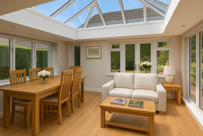 External Shot of a conservatory with SkyTherm
