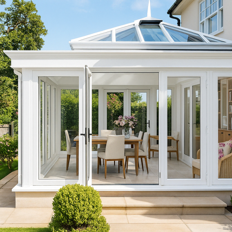 External Image of a conservatory with a SkyTherm roof