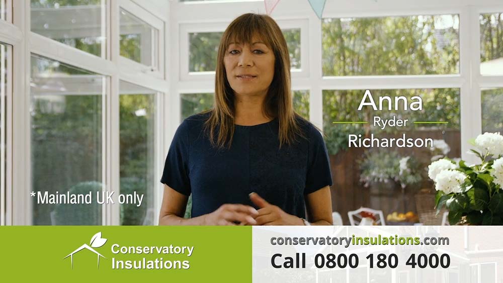 Anna Ryder Richardson in our first advert